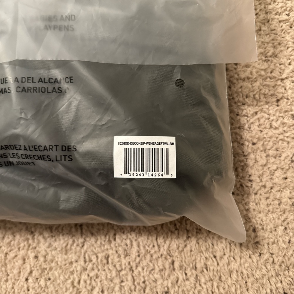 Joah Brown Sage Deconstructed Cropped Hoodie NWT S/M - Picture 9 of 10